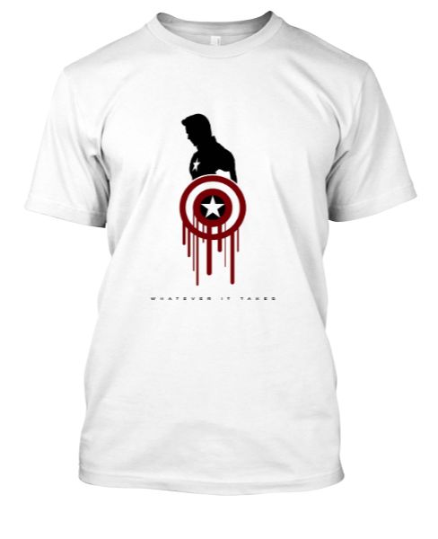 Avengers: Endgame - Captain America Whatever It Takes Printed T-Shirt - Front
