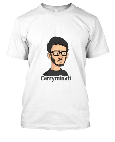 carryminati youtube fan made t-shirt - Front