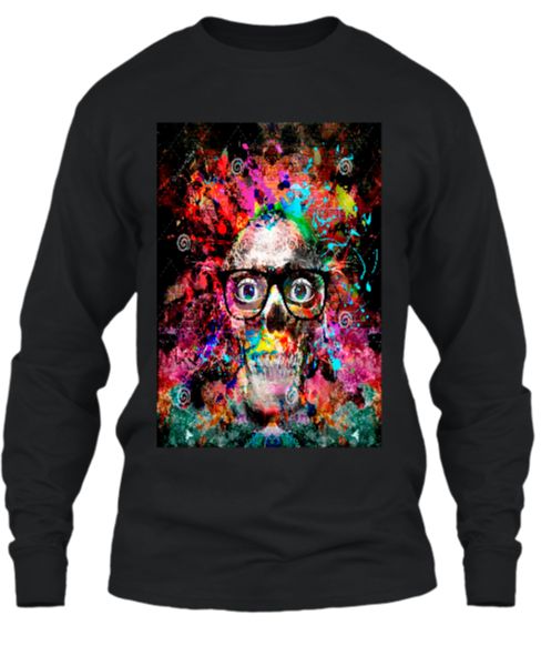 colourful skeleton art - Front