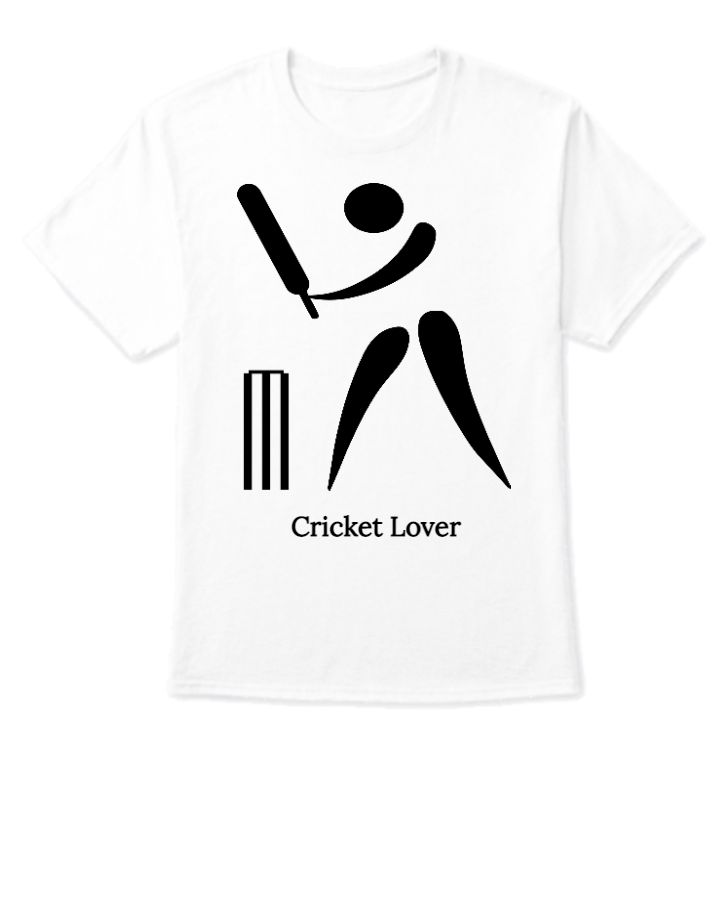 cricket lover t-shirt  - Front