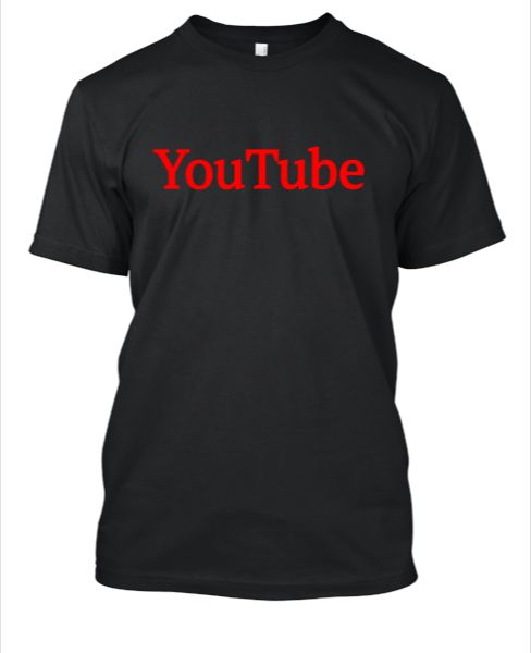 Shop Youtube T-Shirts online - Front