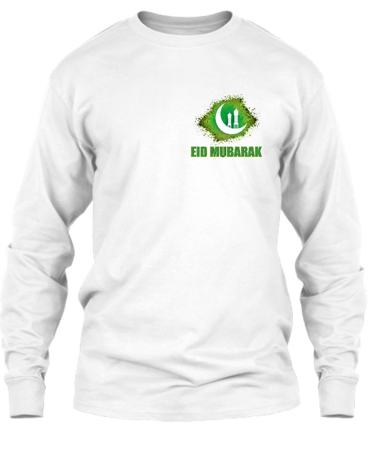 Eid Mubarak Special Design Printed full sleeve Cotton T-Shirt for Boys  - Front