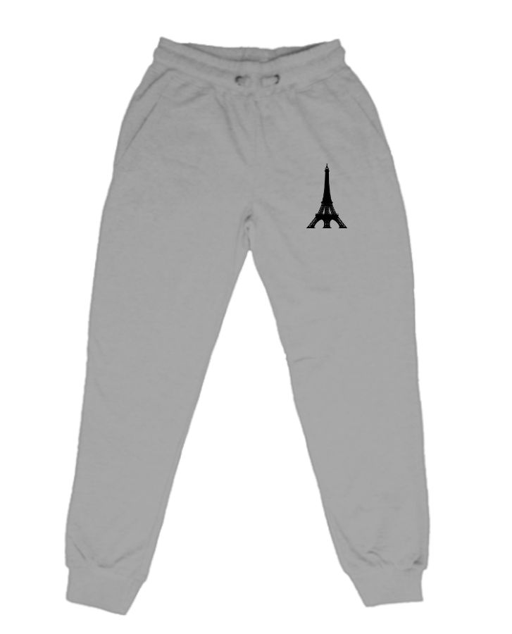 grey colour jogger - Front