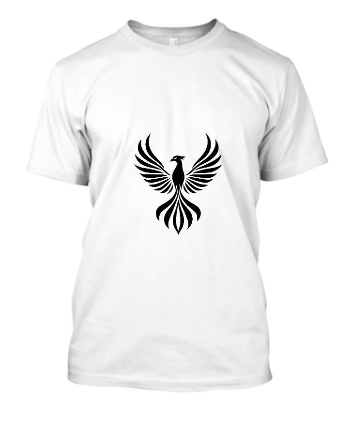 half sleeve t shirt with bird - Front