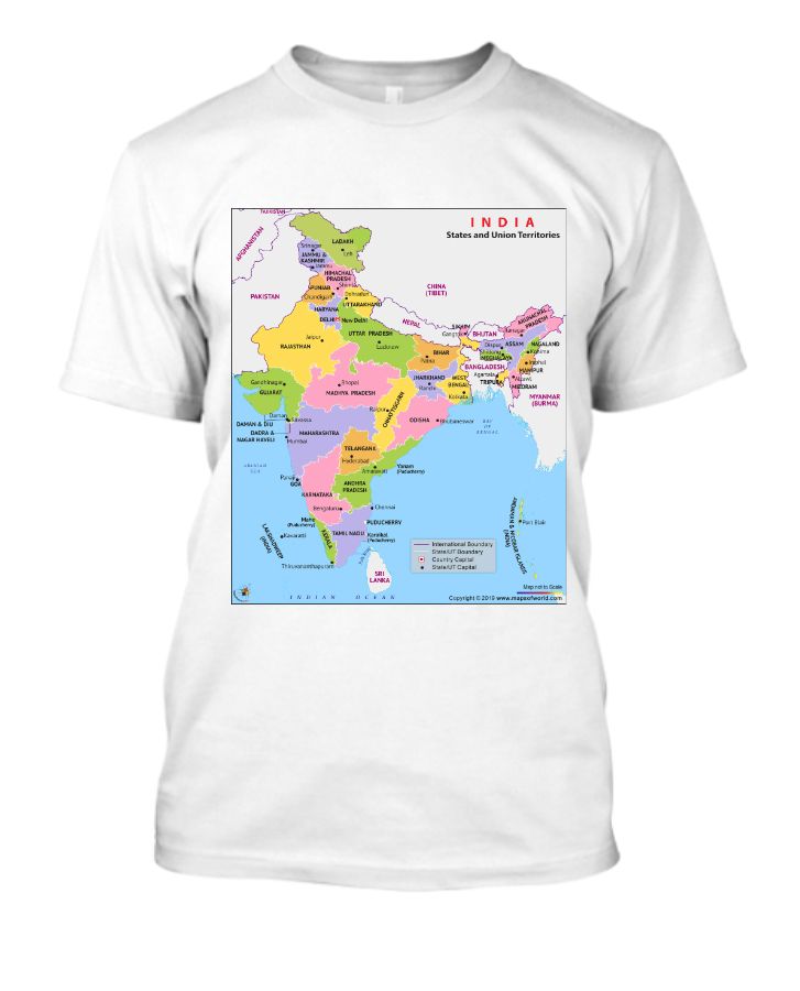 Indian map - Front