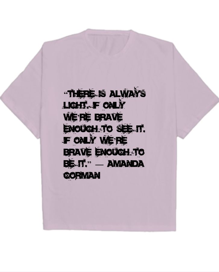 over size t shirt /shoulder drop t shirt - Front