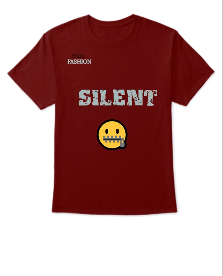 silence emoji t-shirt for men & boy - Front