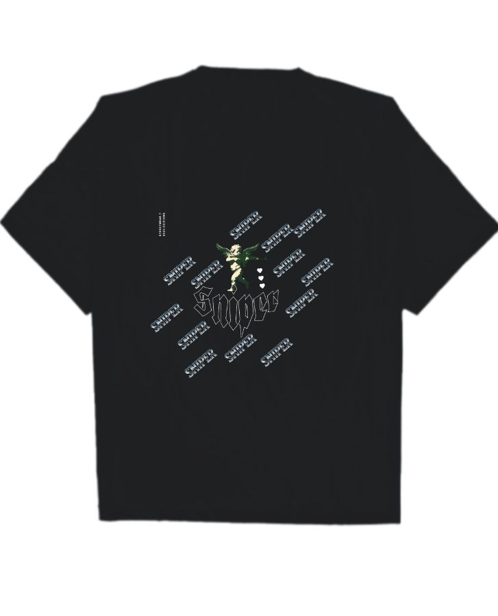 sniper god oversized premium T-Shirt  - Front