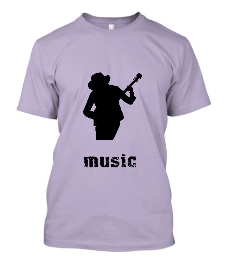 solid purple tshirt (music) - Front
