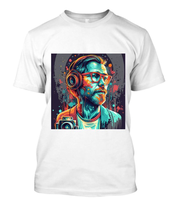 “art”; Vector t-shirt design for cameraman and graphic designer  - Front